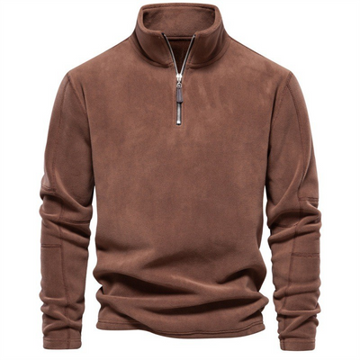 Joshua | Pull en polaire avec zip quart