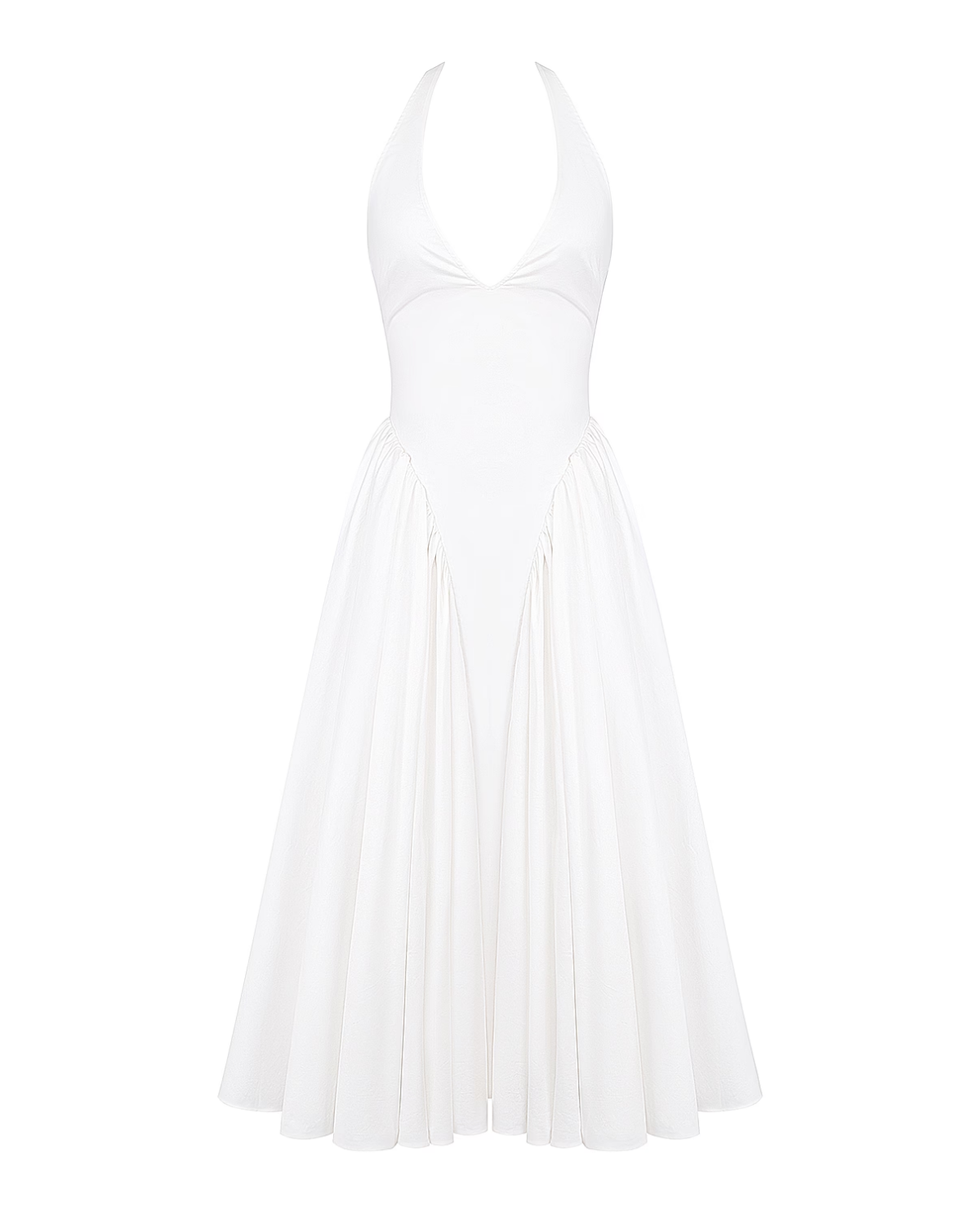 Monroe – Robe Midi Rouge au Style Iconique