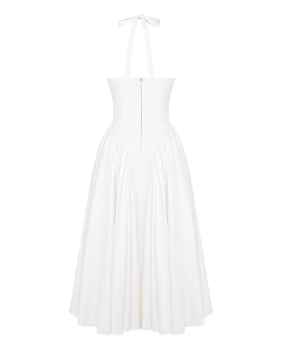 Monroe – Robe Midi Rouge au Style Iconique