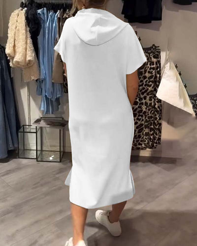 Élise | Robe décontractée à capuche
