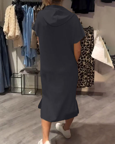 Élise | Robe décontractée à capuche