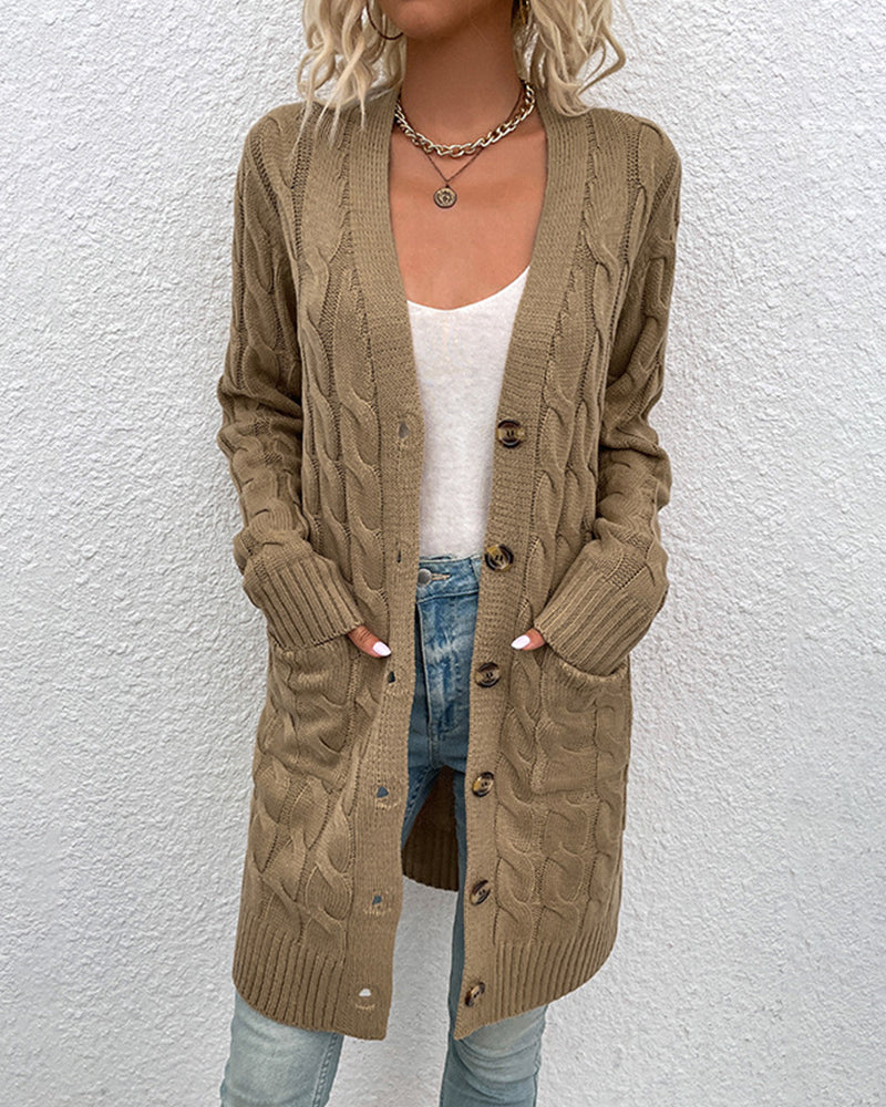 Isabelle™ | Cardigan en maille à manches longues