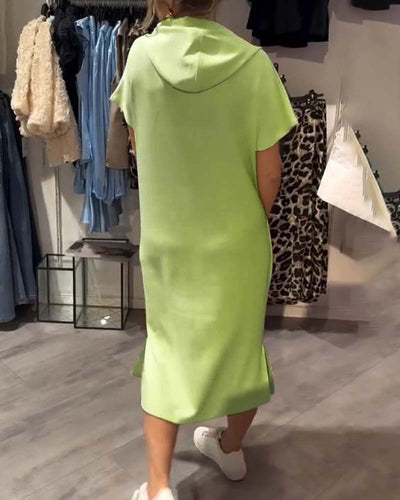 Élise | Robe décontractée à capuche