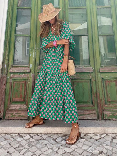 Susie - Robe longue bohémienne