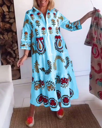 Juliette | Robe Imprimé Floral Graphique