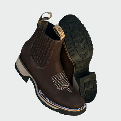 Bottes de cowboy en cuir