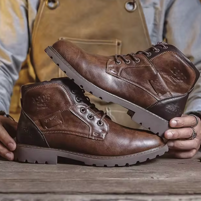 Aaron™ | Bottes en Cuir Vintage