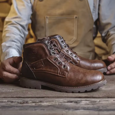 Aaron™ | Bottes en Cuir Vintage