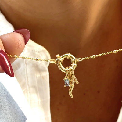 Collier Rosaire en Argent 925 avec Fermoir en Anneau
