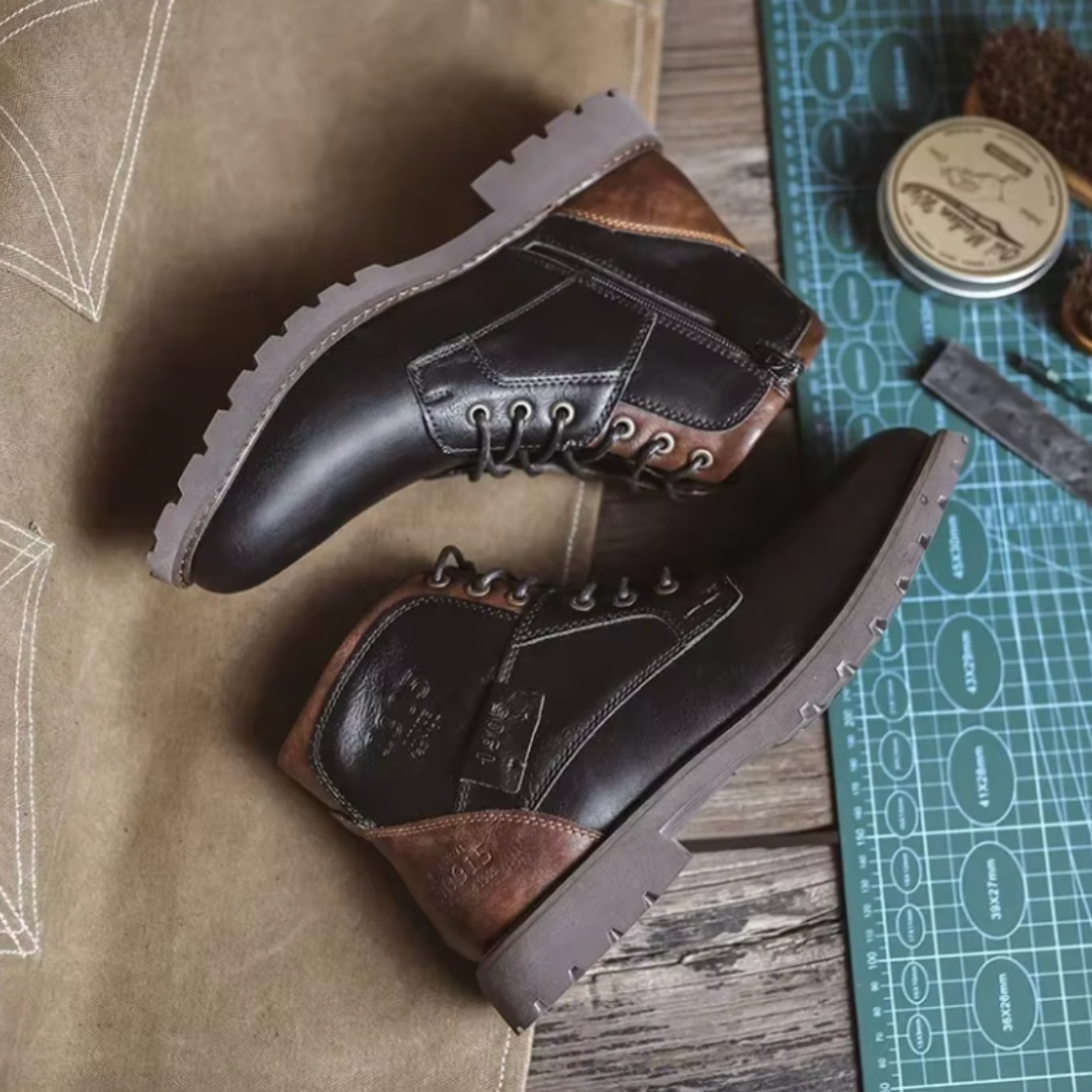 Aaron™ | Bottes en Cuir Vintage