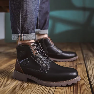 Aaron™ | Bottes en Cuir Vintage