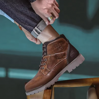 Aaron™ | Bottes en Cuir Vintage