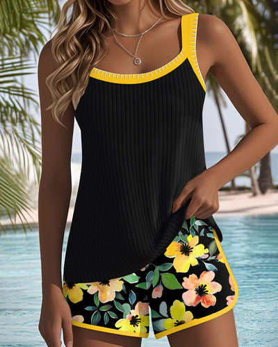 Laluna® | Ensemble de Tankini Élégant en Deux Pièces
