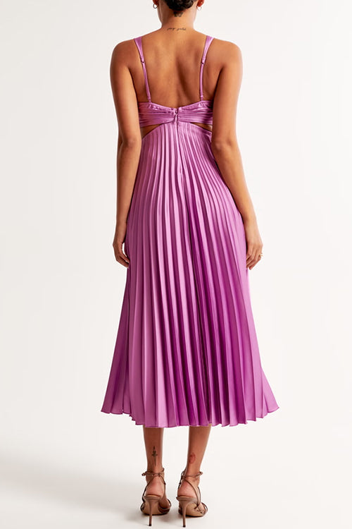 Elsa | Robe Maxikleid Plissée Élégante