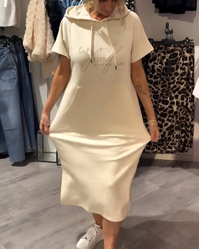 Élise | Robe décontractée à capuche