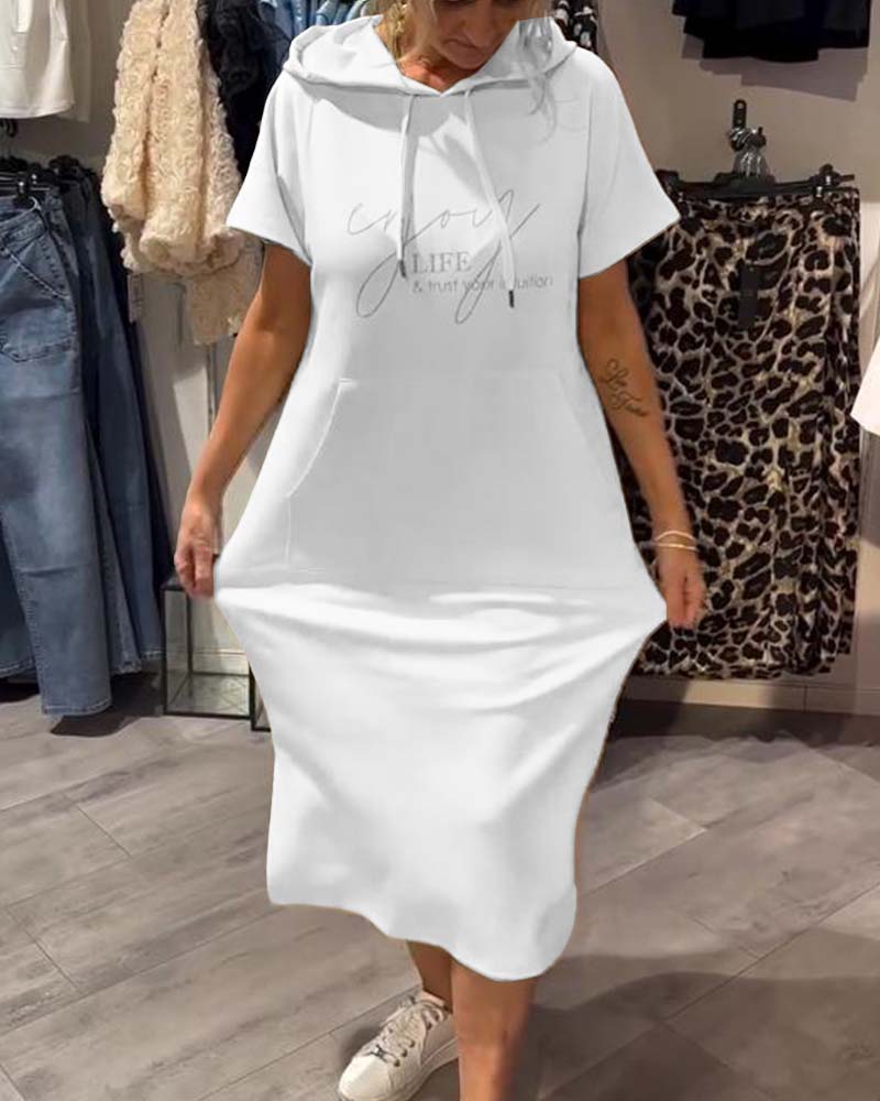 Élise | Robe décontractée à capuche