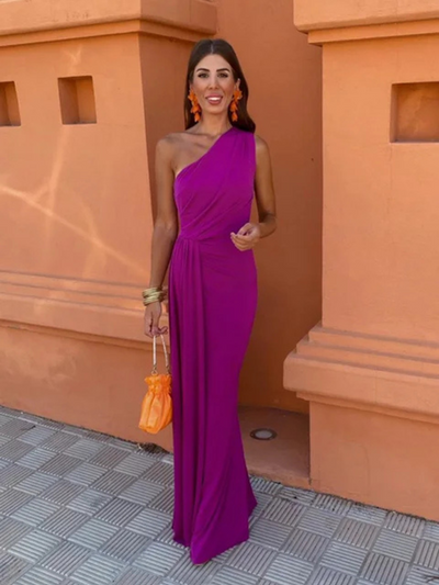 Lia™ | Robe Longue Asymétrique