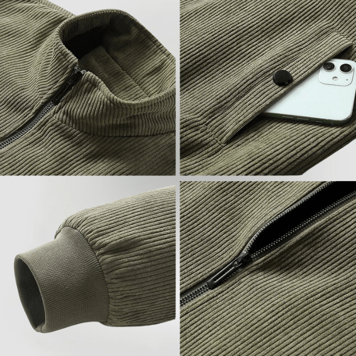 UDO - Veste en velours côtelé avec doublure en polaire
