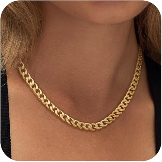 Collier avec de grosses mailles cubaines | Or