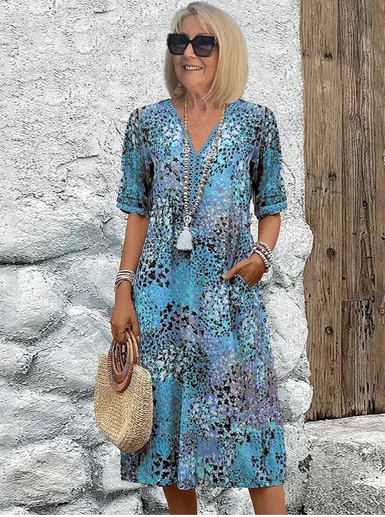 Harper | Robe Vibrante Mi-Longue