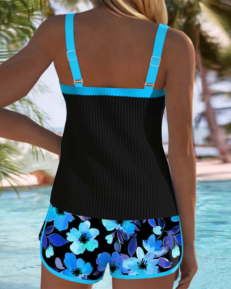 Laluna® | Ensemble de Tankini Élégant en Deux Pièces