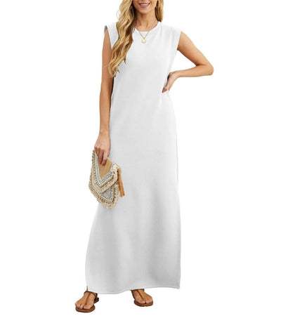 Romaisa | Robe longue fluide à fente