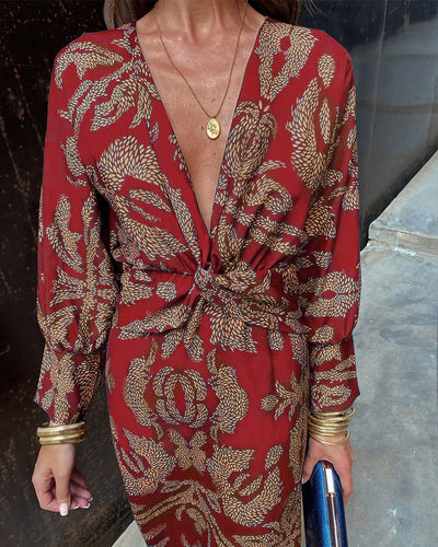 Leya | Robe imprimée élégante