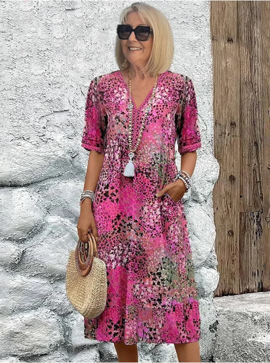 Harper | Robe Vibrante Mi-Longue