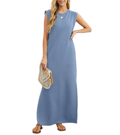 Romaisa | Robe longue fluide à fente
