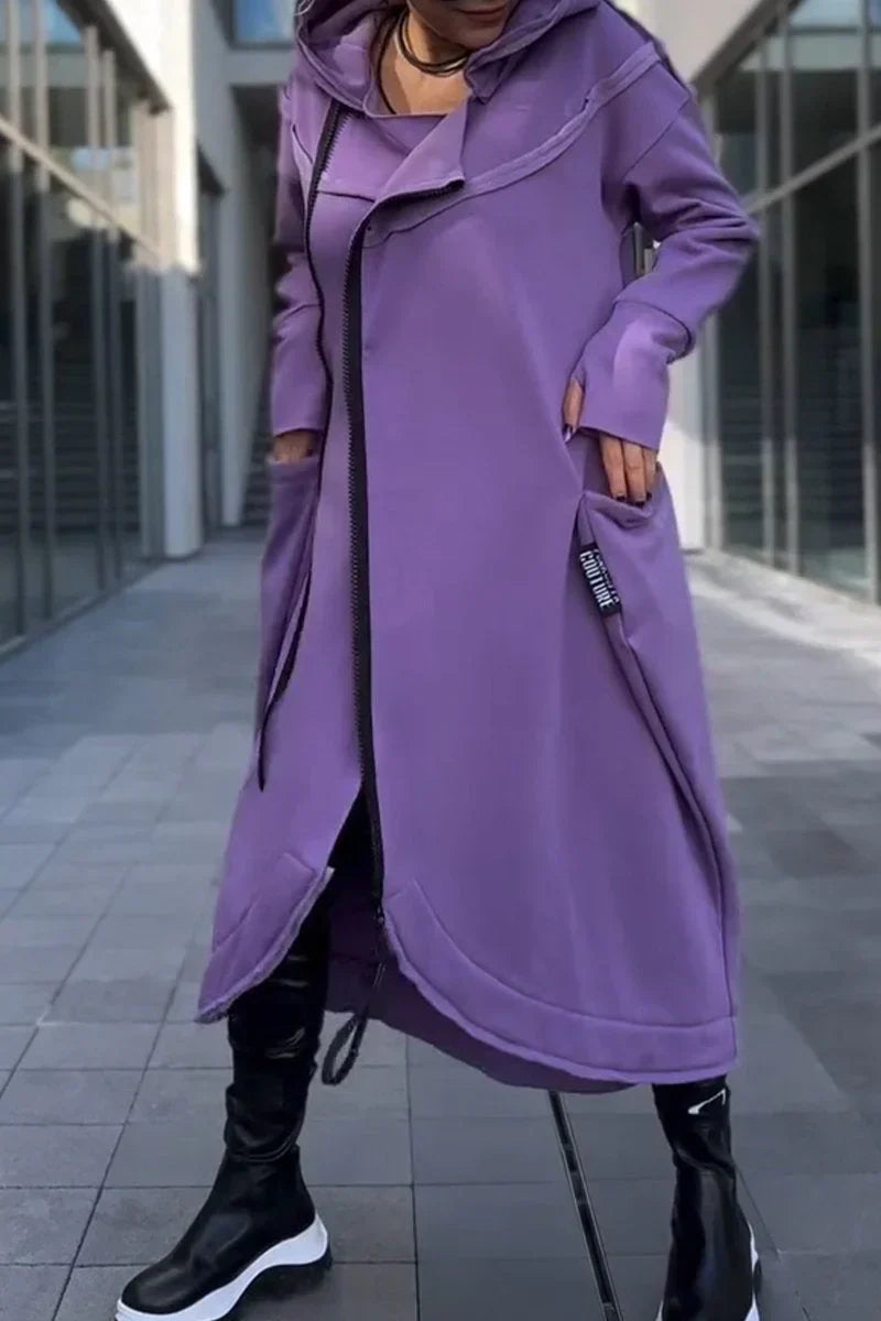 MANA™ | HOODIE LONG AVEC FERMETURE ÉCLAIR EN TISSUS LÉGERS ET RESPIRANTS