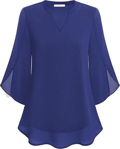 Marguerite™ | Blouse fluide à effet superposé