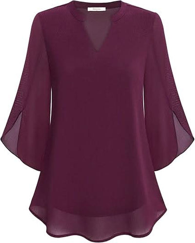 Marguerite™ | Blouse fluide à effet superposé