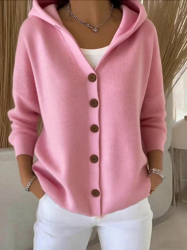 Felicia | Veste en tricot tendance avec capuche