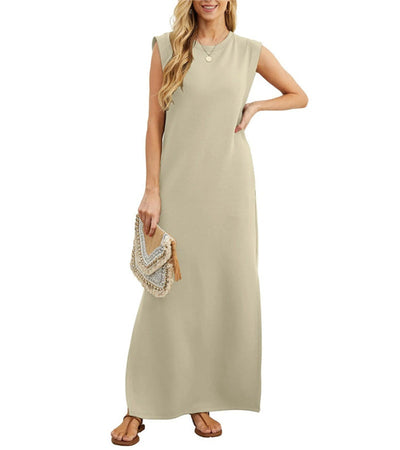 Romaisa | Robe longue fluide à fente