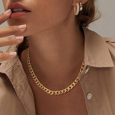 Collier avec de grosses mailles cubaines | Or