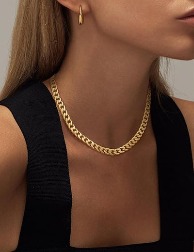 Collier avec de grosses mailles cubaines | Or