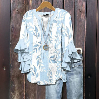 Blouse d'été "Fête au jardin" – Douce & élégante