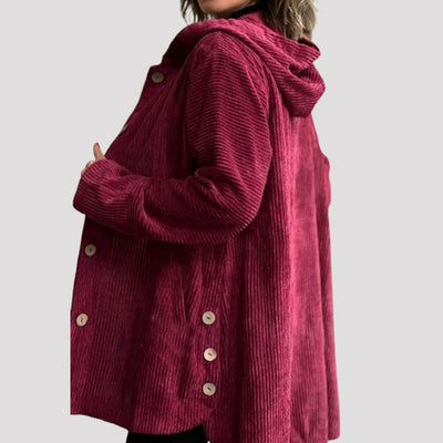 🍂 Veste à capuche en velours décontractée pour l'automne