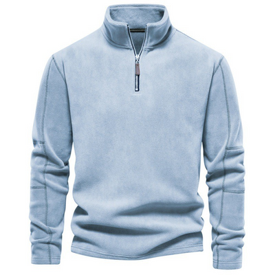 Joshua | Pull en polaire avec zip quart