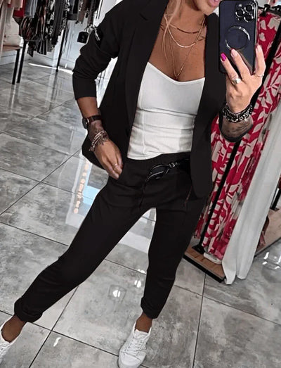 Tracy™ | Ensemble Blazer et Pantalon Fluide
