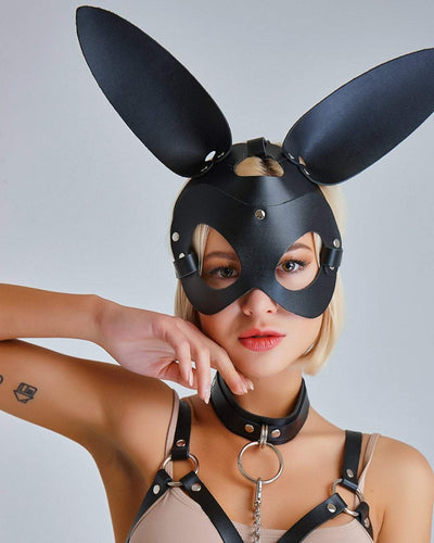 Masque de Lapin en Cuir