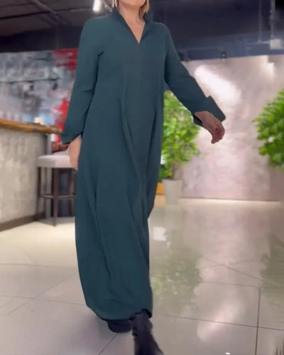 HELENA™ | ROBE LONGUE AMPLE AVEC FENTES LATÉRALES