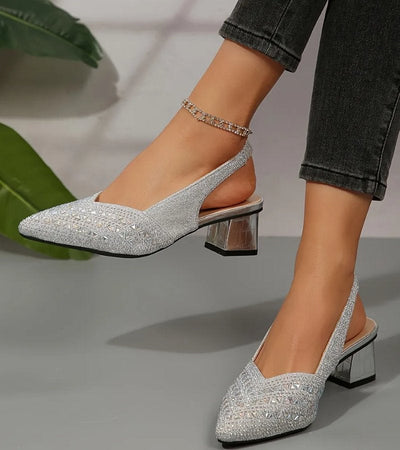 BRUNA | Slingback élégante avec strass et talon confortable