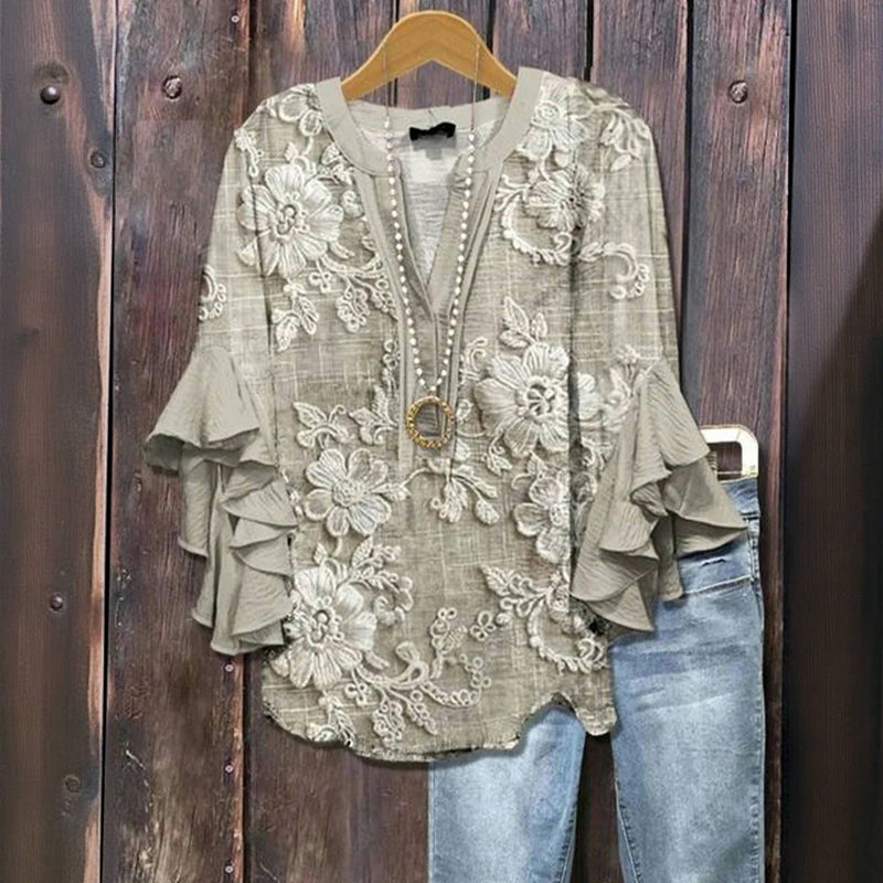 Blouse d'été "Jour de Marché" – Élégante & légère