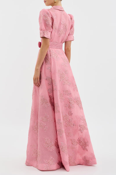 Rebecca - Robe courte avec manches bouffantes