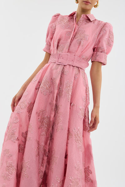 Rebecca - Robe courte avec manches bouffantes