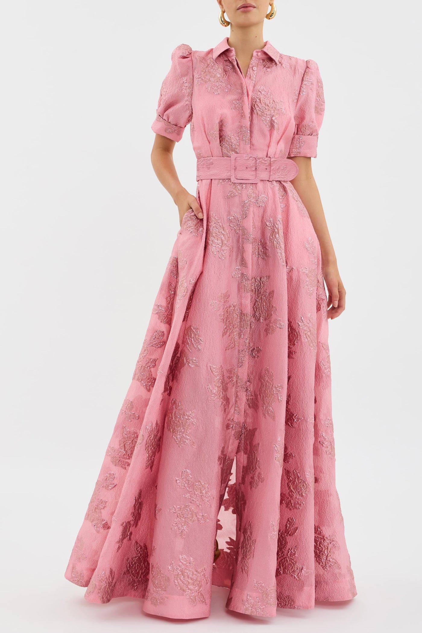 Rebecca - Robe courte avec manches bouffantes