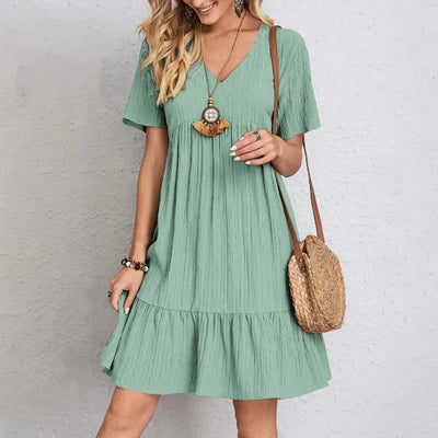 Elske™ | Robe Mini à Col V Élégante
