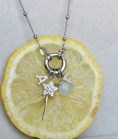 Collier Rosaire en Argent 925 avec Fermoir en Anneau