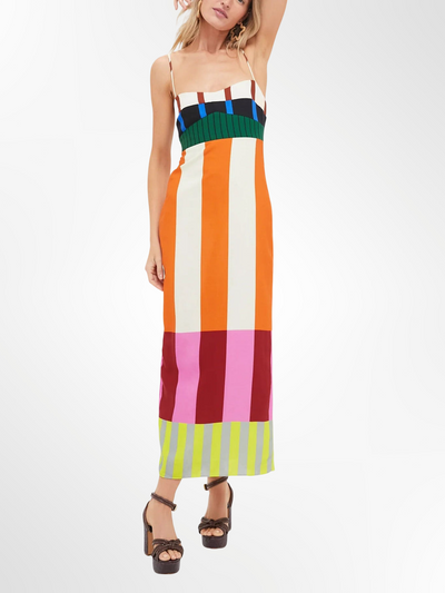 Elsa | Robe longue multicolore